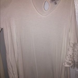 Lace detailed shirt